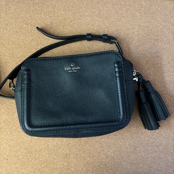 Kate Spade Black Leather Crossbody Bag - Picture 2 of 10